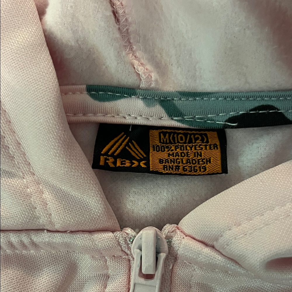 RBX Light Pink Zip-Up Jacket - Picture 3 of 5